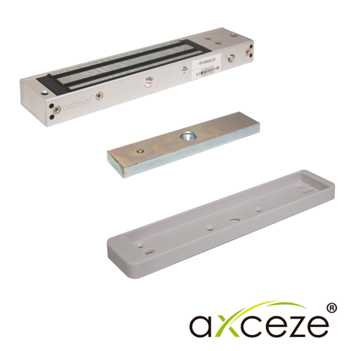 Chapa magnetica axceze modelo ax-m620lds con sensor de puerta fuerza de 600 libras
