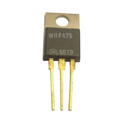[MRF475] Transistor NPN de Potencia RF, Silicio de 30 MHz, 13.6 Vcc, 4.0 Amp. 10 Watt, TO-220AB.