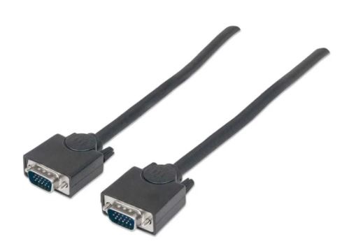 311731 Cable SVGA HD15 macho a HD15 macho - de 1.8m Color Negro, Completamente blindado para reducir la interferencia EMI.
