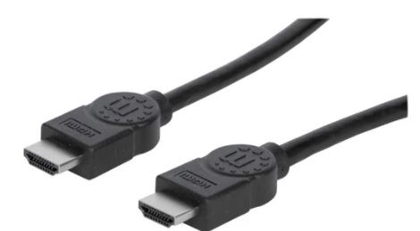 323215 Cable HDMI 4K de Alta Velocidad con Canal Ethernet - Macho a Macho, Blindado, Negro, 2 m