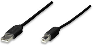 342650 Cable USB Para impresora USB-A a USB- B Macho-Macho - Negro, 1.8 m,