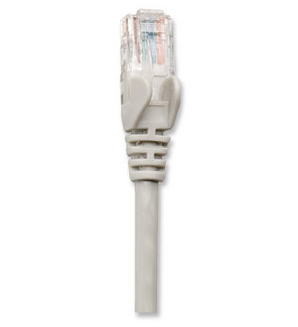 Cable de red UTP - Cat5e, 2m (7ft), 100  Cobre, Contactos chapa de oro, Cable Patch Gris INTELLINET 318976