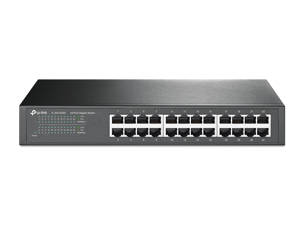 Switch TP-LINK TL-SG1024D - Gris, 14, 6 W