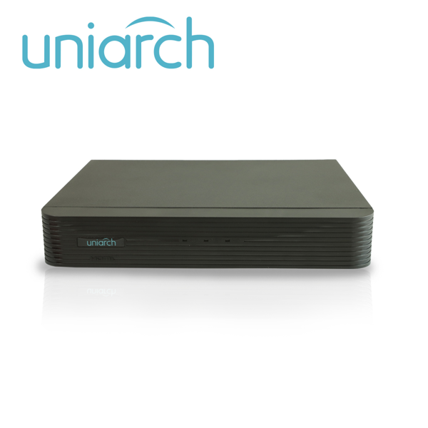 Dvr pentahibrido uniarch xvr-104g3 / 4 canales analogicos (hasta 5mp a 20 fps) / ahd / tvi / cv/ ip / 2 canales ip (hasta 4 mp) / capacidad de 1 disco duro de 8 tb / audio entrada/salida / salida vga/hdmi simultanea / p2p (ezcloud) / onvif/ carcasa metalica