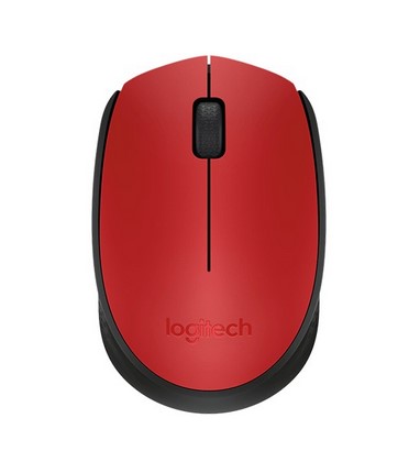 Mouse LOGITECH M170 - Rojo, RF inalámbrico