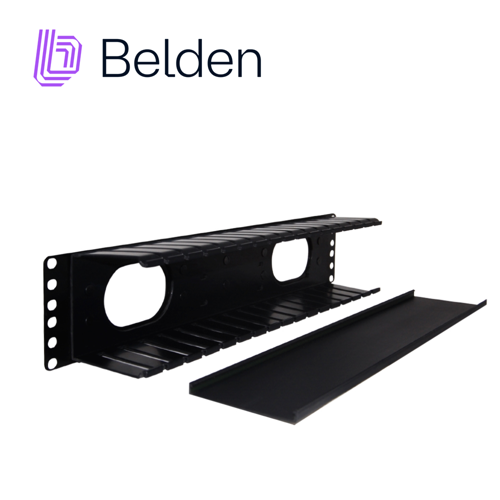 Organizador horizontal belden 9512-1902n 2ur con tapa