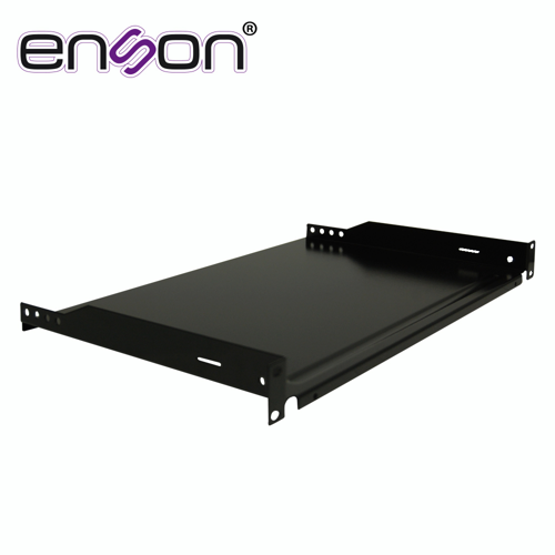 Charola para rack enson ens-rtr1u fijacion frontal a dos puntos solida de 1 unidad de rack, compatible con racks y gabinetes enson