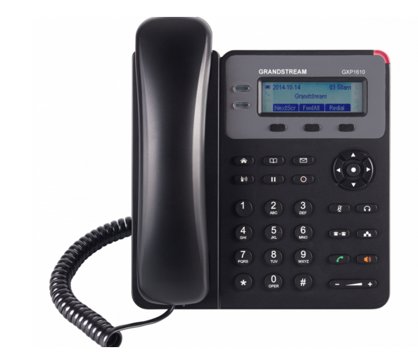 Telefono IP de 1 linea con 1 cuenta SIP - Ethernet sin Poe, conferencia de 3 vias, incluye su fuente de alimentacion