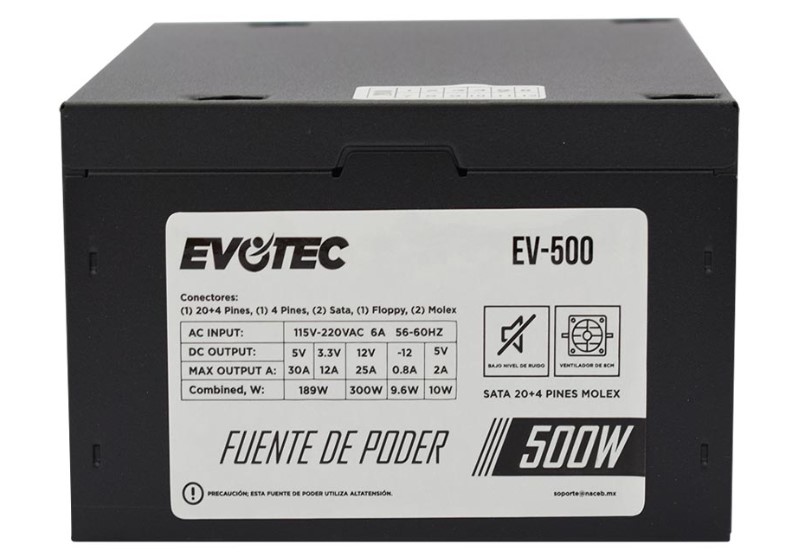 [GABEVO290] Fuente de Poder EVOTEC EV-500