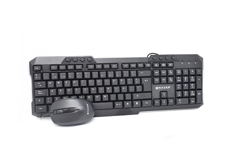 Kit Teclado y Mouse Naceb Technology NA-618N - Estándar, Negro