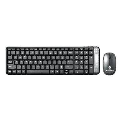 Kit Teclado y Mouse inalámbrico - compacto, Español, Negro/Gris, 10 m, 6000625 BROBOTIX