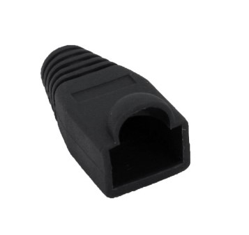 Protector de Plug Bota para RJ45 BROBOTIX 351980 - RJ-45, Negro
