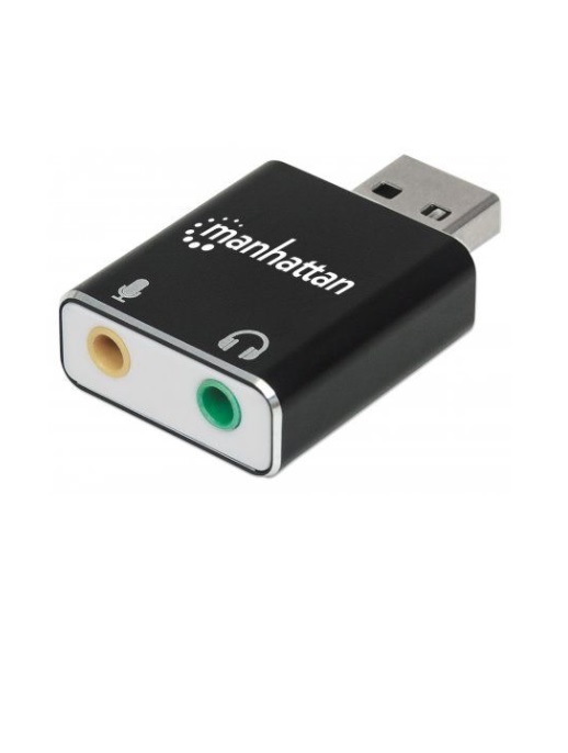 [ACCITL4400] 152754 Adaptador USB-A a Puertos de 3.5 mm para Entrada de Micrófono y Salida de Audio - Soporta sonido estereo 2.1