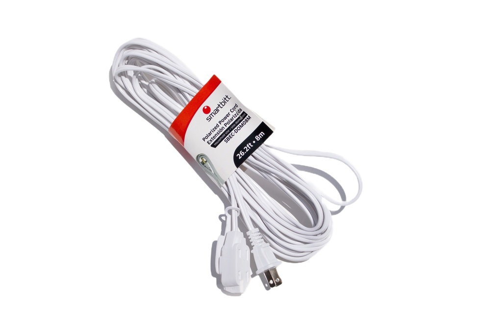 Extensión Domestica SMARTBITT SBEC-DOM08M - Blanco, 3, 8 m