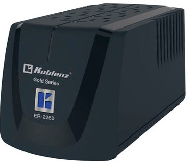 Regulador KOBLENZ ER-2250 - 6, Negro, Hogar y Oficina, 2250 VA, 1000 W
