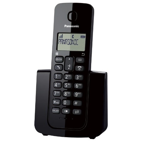PANASONIC Telefono Inalambrico - Pantalla de 1.4, Alarma, Stand by, ECO, DECT, negro