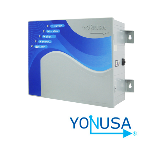 Energizador de cerca electrificada antiplantas yonusa ey 10000 127 af con interface hasta 2000 metros perimetrales o 10000 metros lineales a 5 líneas