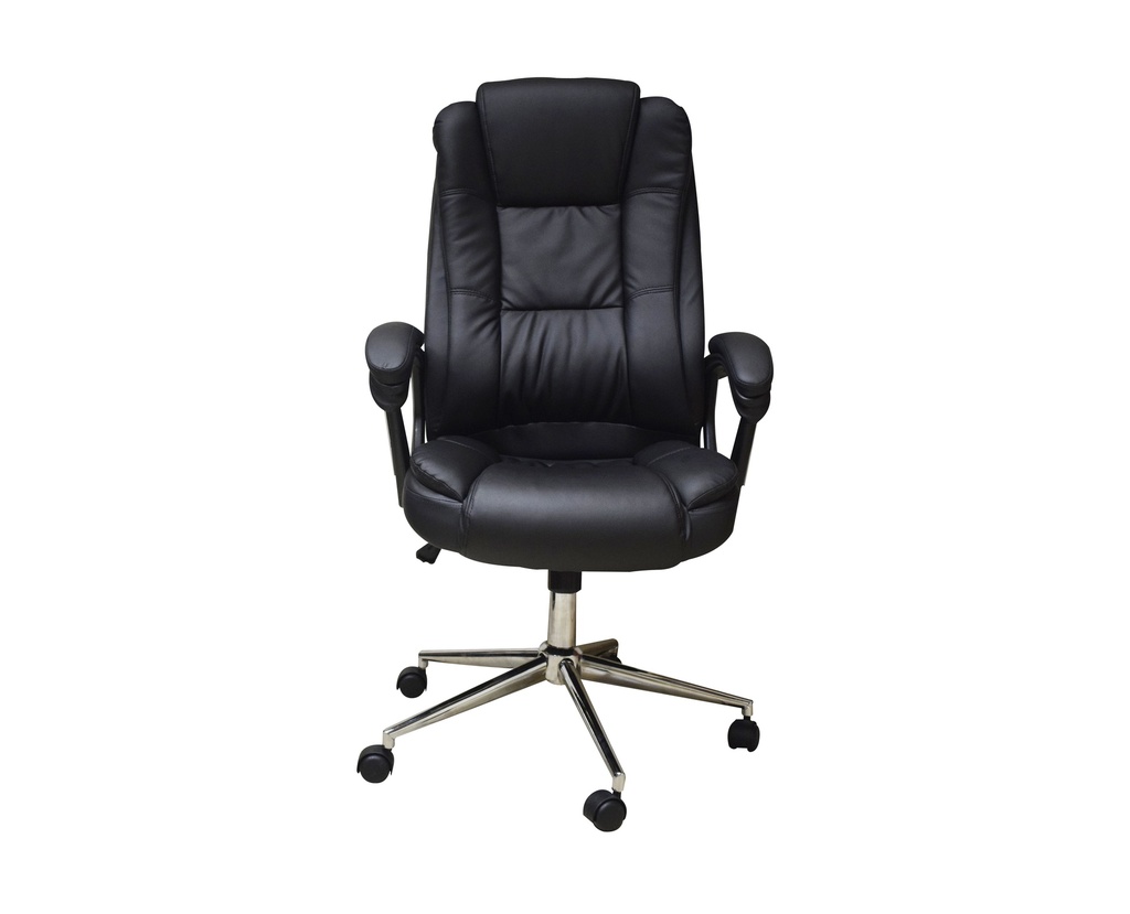 Silla Ejecutiva Naceb Technology Negro NA-0930N - Ejecutiva, Asiento acolchado, Negro, Vinipiel