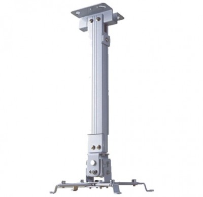 Soporte de Proyector Universal - para Techo ó Pared, Expandible de 63 A 100 cms, en Acero, con Resistencia de 10 Kg, Color Blanco, BROBOTIX 573110