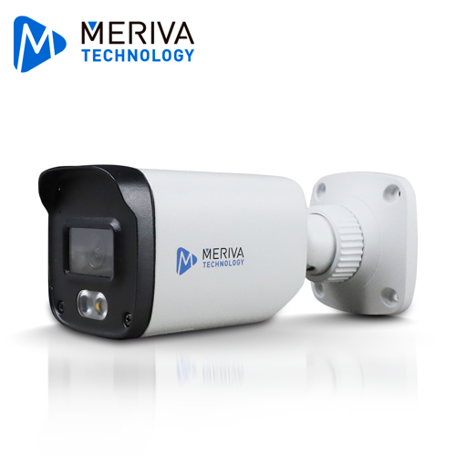 [MOB-202FS4D] Camara ip bullet meriva technology mob-202fs4d / 2mp / h.265+ / 2.8mm / iluminacion dual (20 - 30m ir / luz calida) / ip67 / metalica / 12 vcd / poe / soporta micro sd hasta 256 gb (no incluida) / entrada de audio / microfono integrado / mia 2.0 / onvif