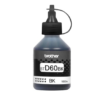 Botella de tinta Brother BTD60BK negro - rendimiento aproximado 5, 000 páginas, compatible con DCPT220, DCPT520DW, DCPT720DW, MFCT920DW