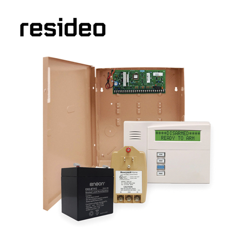 Kit intrusion inalámbrico resideov48t60rfcbt con panel vista48la/ 1 teclado 6160rfc / 1 transformador 1361gt/ 1 bateria ens-bt412