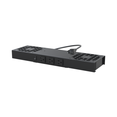 [LP-VENT-02V2] Kit de 2 Ventiladores (12 x 12 cm) con 3 Tomas de Corriente 110 Vca/50 Hz con Clavija