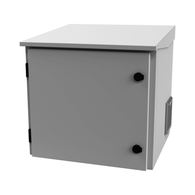 [LP-FORTE-09U-R3] Gabinete de Exterior con Rack de 19" de 9UR con Ventiladores y Termostato, Se envía el Gabinete armado, (Montaje a poste o torre se vende por separado).