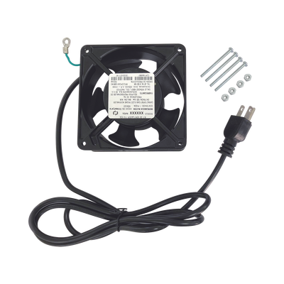 [LP-VENT-BASIC] Ventilador 110 Vca de 12 x 12 cm con Cable y Clavija