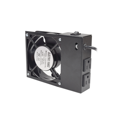 [LP-VENT-01] Ventilador 110 Vca con Clavija para Gabinete de Pared con 2 Tomas de Corriente 