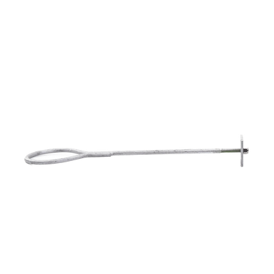 [SAP-01G] Ancla de Losa o Pared de 63-65 cm. de 13 cm diámetro de argolla Galvanizado por Inmersión.