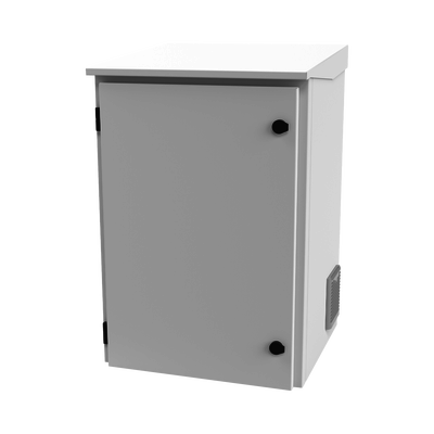 [LP-FORTE-16U-R3] Gabinete de Exterior con Rack de 19" de 16U con Ventiladores y Termostato, Se envía el Gabinete Armado. (Montaje a poste o torre se vende por separado).