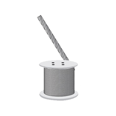 [S-RET-635CAM] Cable Retenida 7 Hilos, Resistencia 2154 Kg. Diámetro 1/4" (Precio por Metro).