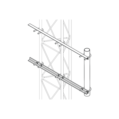 [S-BRA-LI-30G] Brazo Lateral Liviano para Tramo STZ30G Galvanizado por Inmersión en Caliente.