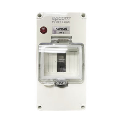 [F56CB4N] Gabinete Plástico para Exterior IP66 para Riel Din