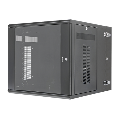 [PZWMC1230W] Gabinete PanZone de Montaje en Pared, de 19in, Puerta con Ventana de Seguridad, 12 UR, 762mm de Profundidad, Color Negro