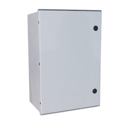 [PST-6080-30P] Gabinete de Poliéster IP65 Uso en Intemperie (600 x 800 x 300 mm) con Placa Trasera Interior de Plástico (Incluye Chapa y Llave).