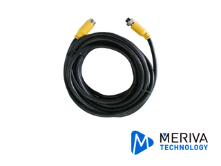 [MCBL50] Cable din de aviacion 4 pines meriva technology mcbl50 5m de largo / compatible para cámaras hd solucion movil / uso en interiores / conector hembra - macho / negro