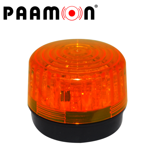 Estrobo color ambar paamon pam-led3 ultra potente con leds individuales/ alámbrico/ material abs de alto impacto/ destello 90xmin / uso en interior y exterior / compatible con todos los sistemas de alarma