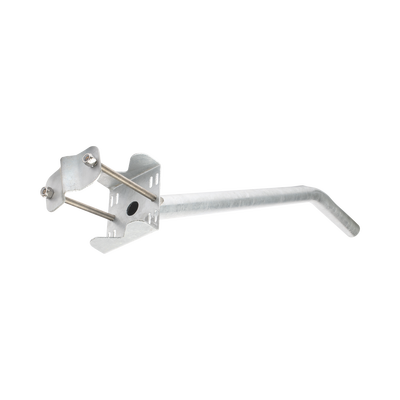 Brazo Galvanizado para Luminaria de 2" Diámetro con Abrazadera para Poste hasta 6" Diámetro. 