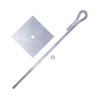 [SAP-01-JG] Ancla para Retenida para Muro con Ojo de Llave Galvanizado por Inmersión en Caliente (Requiere Placa Igualadora).