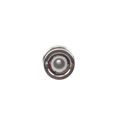 [RFB-1106-2] Conector BNC Macho de Anillo Plegable para Cable LMR-195, RG-58/U, RG-142/U, Níquel/ Oro/ Delrin.
