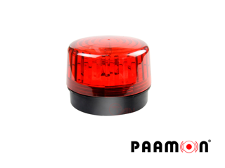 Estrobo color rojo paamon pam-led2 ultra potente con leds individuales/ alámbrico/ material abs de alto impacto/ destello 90xmin / uso en interior y exterior / compatible con todos los sistemas de alarma