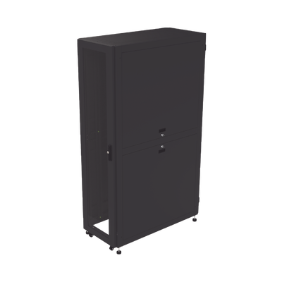 [LP-60120-45U-R2] Gabinete Profesional para Telecomunicaciones de 45UR, 1200 mm Profundidad, Incluye 2 Organizadores Verticales de 45 Unidades de Rack, Se envía el Gabinete Armado.
