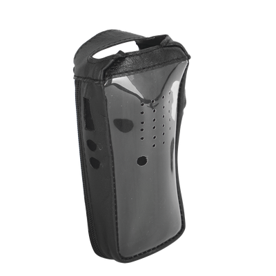 [FSMTK-2202T] Funda Reforzada de Piel con visor frontal transparente en TK-2202, TK-2212, TK-2302, TK-2402, NX-240, TKD-240.