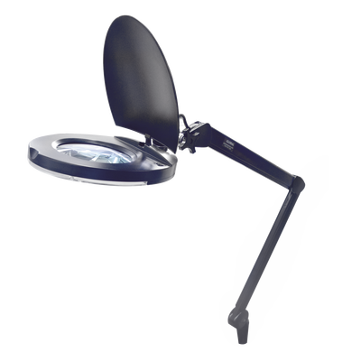 Lampara de LED para Escritorio con Lupa de 5 Pulgadas de Diámetro, 5 Dioptrias, 2.25X.