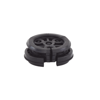 Bota pasamuro de 4". Incluye 4 orificios para cable coaxial de 1/2"