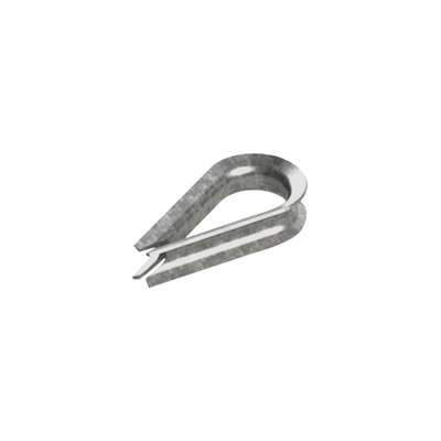 [CUELLO-14-HDG] Cuello/ Guardacabo/ Rozadera para Cable de 1/4" de Acero Galv. por Inmersión.