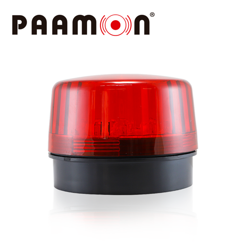 Estrobo con leds blancos y carcasa roja / paamon pam-led4 ultra potente con leds individuales/ alámbrico/ material abs de alto impacto/ destello 90xmin / uso en interior y exterior / compatible con todos los sistemas de alarma