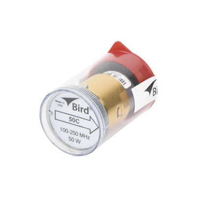 Elemento de 50 Watt en linea 7/8" para Wattmetro BIRD 43 en Rango de Frecuencia de 100 a 250 MHz.